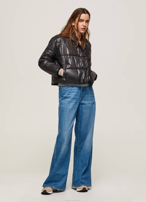 Pepe Jeans Shiny Padded Down Jacket Women Black Z22X123