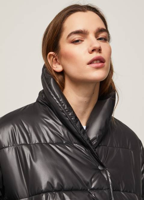Pepe Jeans Shiny Padded Down Jacket Women Black Z22X123