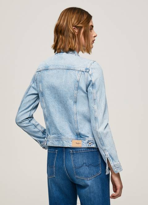 Pepe Jeans Slim Fit Denim Jacket Women Denim Z22X102