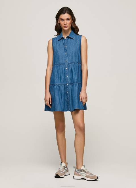 Pepe Jeans Arya Short Denim Dress Women Denim Z22X183
