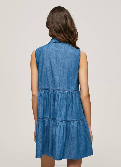 Pepe Jeans Arya Short Denim Dress Women Denim Z22X183
