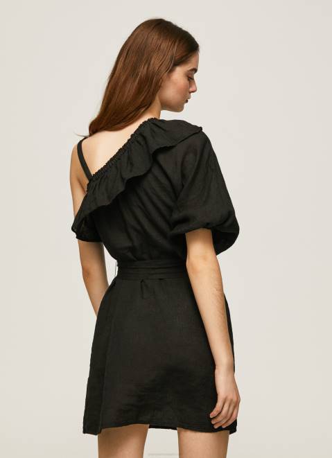 Pepe Jeans Asymmetrical Dress Women Black Z22X200