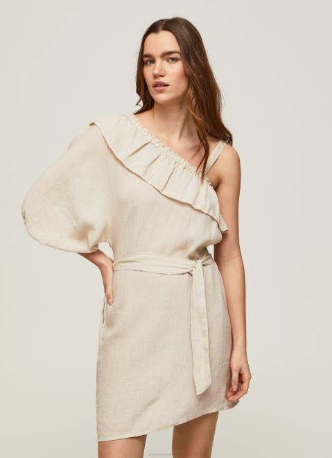 Pepe Jeans Asymmetrical Dress Women Stone Z22X201