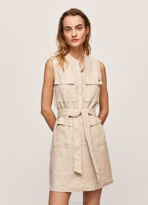 Pepe Jeans Aura Utility Dress Women Stone Z22X215