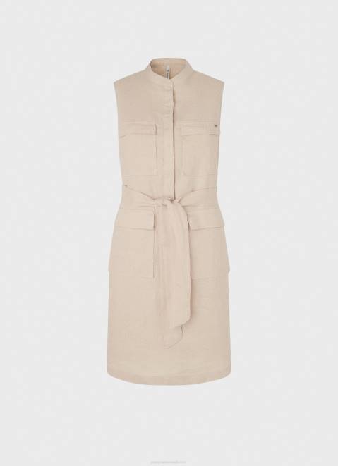 Pepe Jeans Aura Utility Dress Women Stone Z22X215