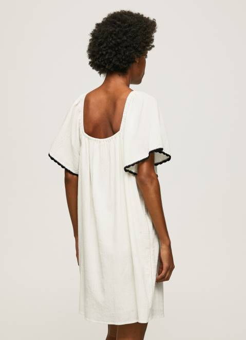 Pepe Jeans Bambula Cotton Dress Women Mousse Z22X188