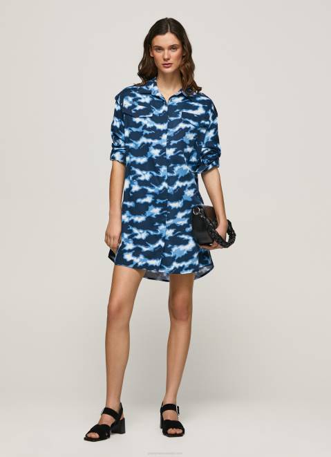 Pepe Jeans Burnet Short Camouflage Dress Women Multi Z22X173