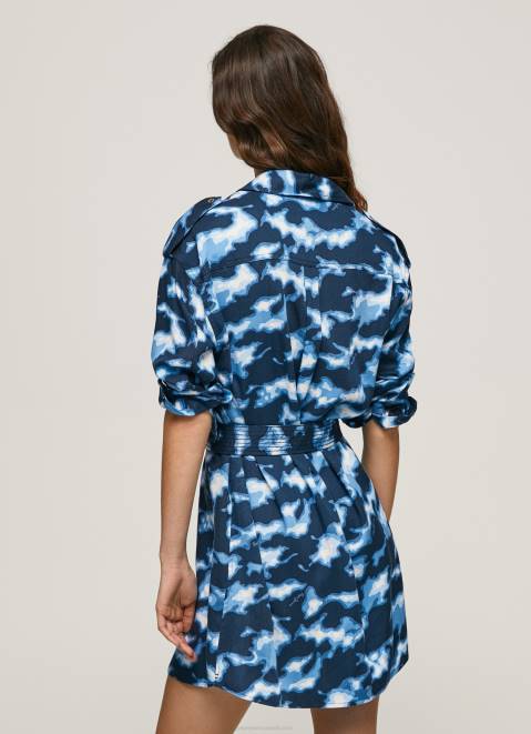 Pepe Jeans Burnet Short Camouflage Dress Women Multi Z22X173