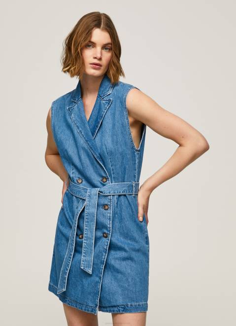 Pepe Jeans Carmen Short Denim Dress Women Denim Z22X154