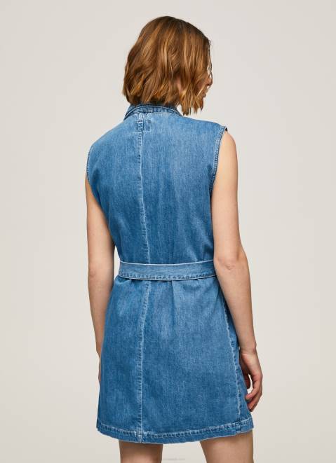 Pepe Jeans Carmen Short Denim Dress Women Denim Z22X154