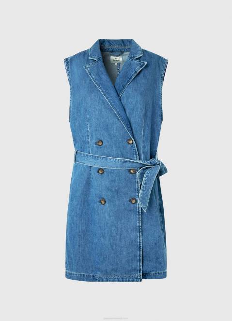Pepe Jeans Carmen Short Denim Dress Women Denim Z22X154