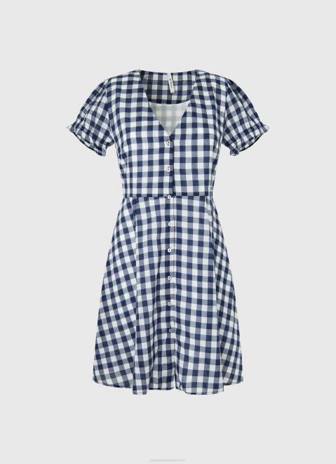 Pepe Jeans Checkered Print Dress Women Multi Z22X184