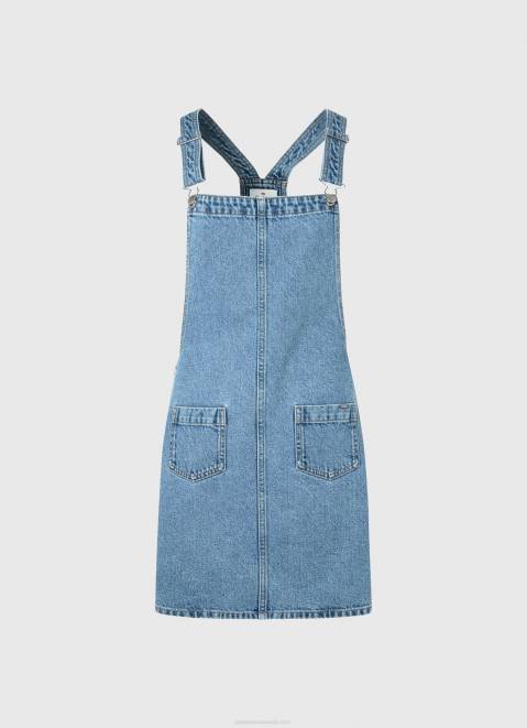Pepe Jeans Denim Dungaree Dress Women Denim Z22X162