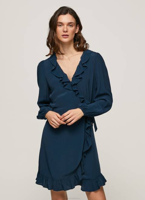Pepe Jeans Esha Wrapping Short Dress Women Dulwich Z22X158