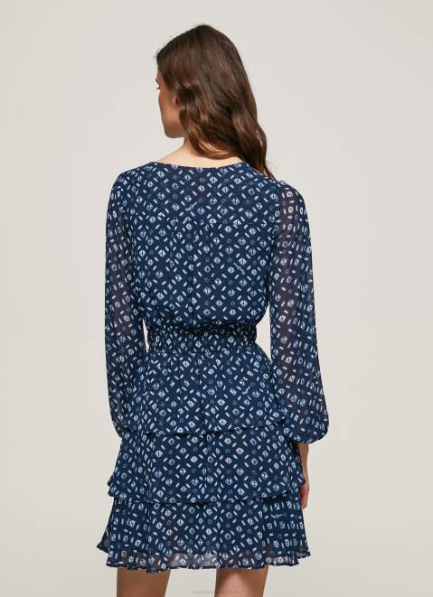 Pepe Jeans Eyra Printed Mini Dress Women Multi Z22X198