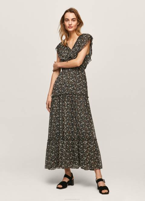 Pepe Jeans Floral Chiffon Dress Women Multi Z22X214