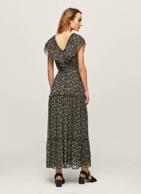 Pepe Jeans Floral Chiffon Dress Women Multi Z22X214