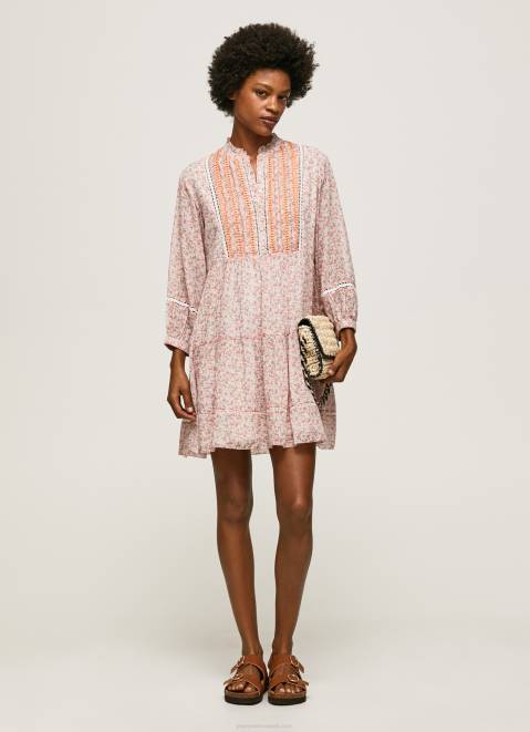 Pepe Jeans Floral Print Dress Women Multi Z22X181