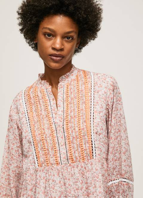 Pepe Jeans Floral Print Dress Women Multi Z22X181