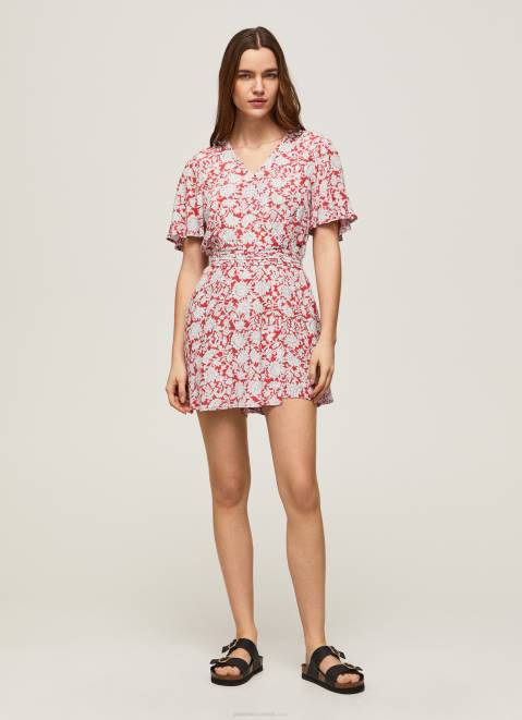 Pepe Jeans Floral Print Short Jumpsuit Women Multi Z22X168