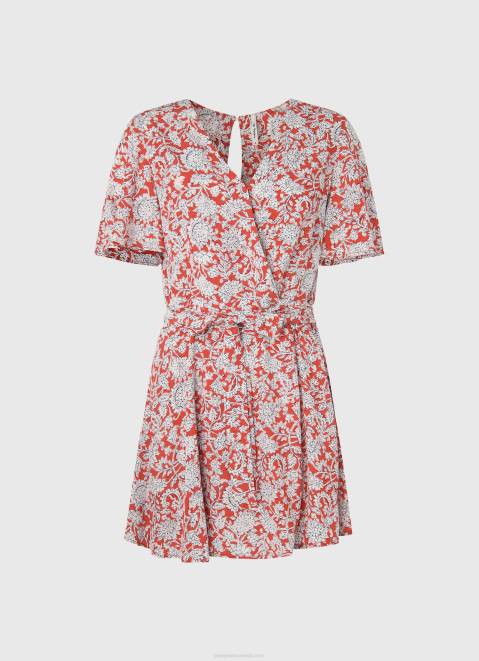 Pepe Jeans Floral Print Short Jumpsuit Women Multi Z22X168
