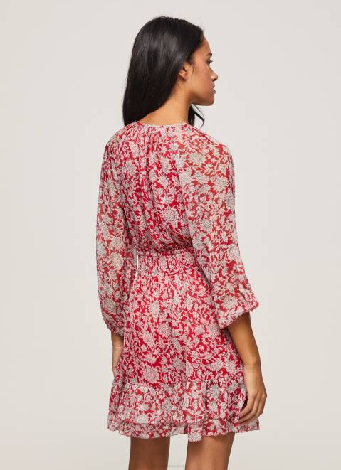 Pepe Jeans Floral Printed Dress Women Multi Z22X144