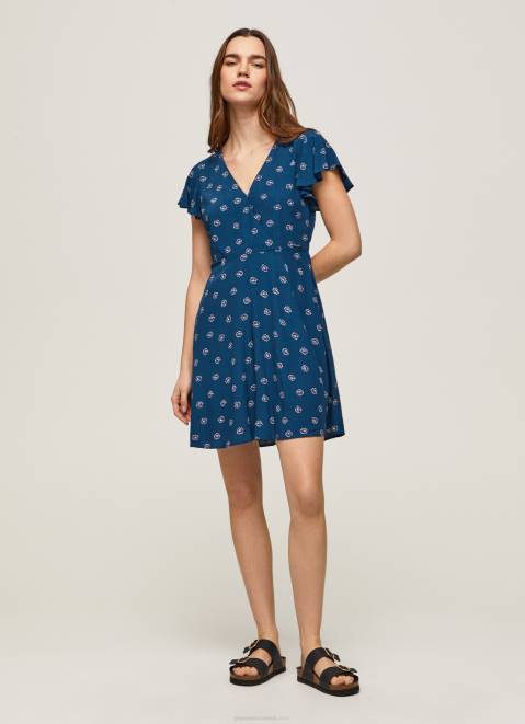 Pepe Jeans Floral Printed Dress Women Multi Z22X193