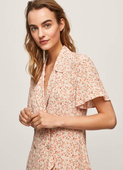 Pepe Jeans Floral Wrapped Dress Women Multi Z22X213