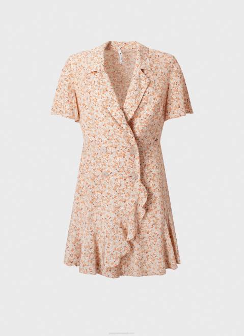 Pepe Jeans Floral Wrapped Dress Women Multi Z22X213
