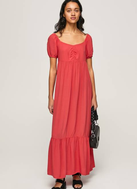 Pepe Jeans Flowy Dress Women Studio Red Z22X150