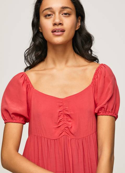Pepe Jeans Flowy Dress Women Studio Red Z22X150