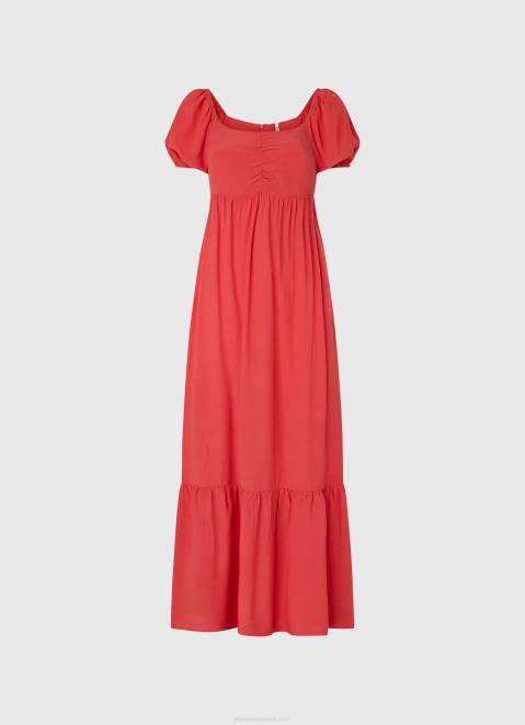 Pepe Jeans Flowy Dress Women Studio Red Z22X150