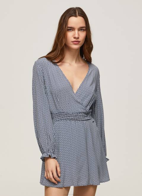 Pepe Jeans Logo Printed Dress Women Multi Z22X160