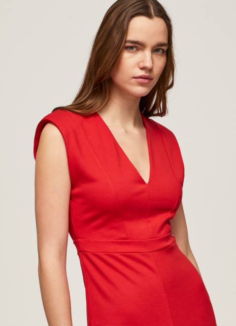 Pepe Jeans Melody Sleeveless Jumpsuit Women Royal Red Z22X204