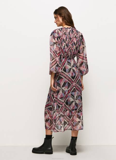 Pepe Jeans Midi Dress With Paisley Details Women Multi Z22X180