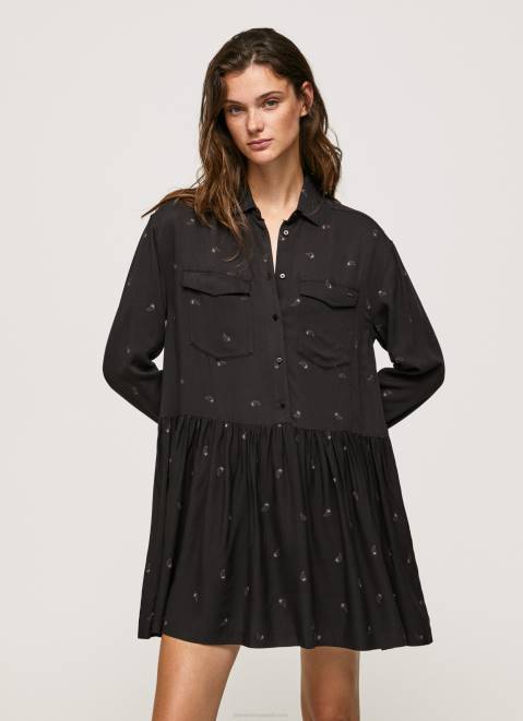 Pepe Jeans Paisley Print Short Dress Women Multi Z22X155