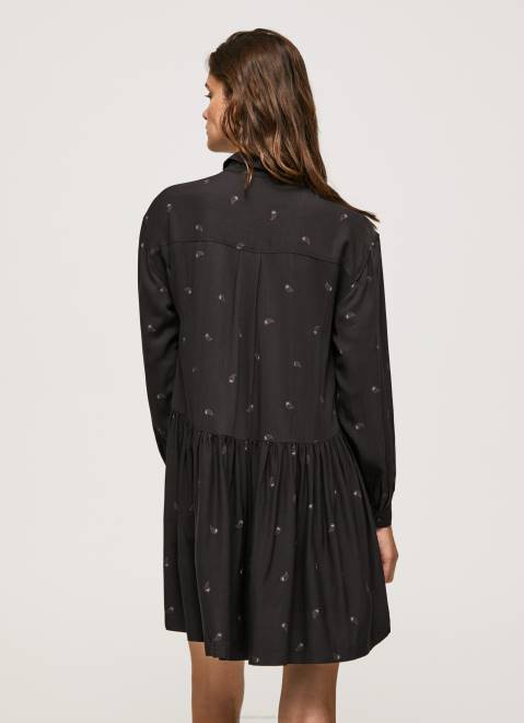 Pepe Jeans Paisley Print Short Dress Women Multi Z22X155