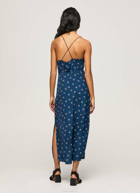 Pepe Jeans Pala Floral Satin Dress Women Multi Z22X161
