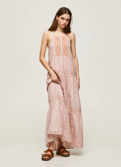 Pepe Jeans Parhi Flower Dress Women Multi Z22X182