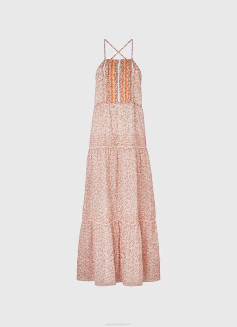 Pepe Jeans Parhi Flower Dress Women Multi Z22X182