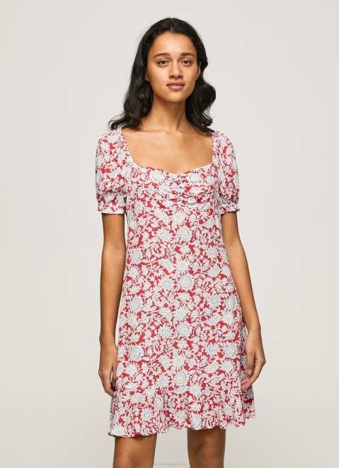 Pepe Jeans Pavana Floral Print Dress Women Multi Z22X167