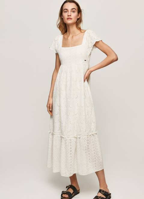 Pepe Jeans Peri Cotton Dress Women White Z22X217