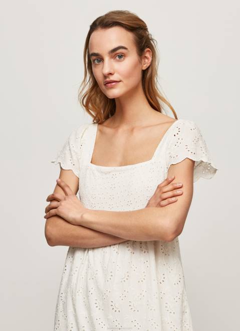 Pepe Jeans Peri Cotton Dress Women White Z22X217