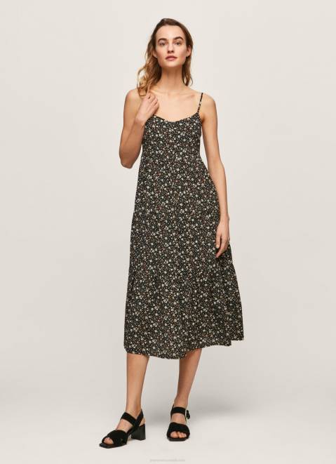 Pepe Jeans Pey Floral Flowy Dress Women Multi Z22X223