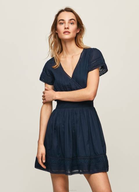 Pepe Jeans Poete Embroidered Cotton Dress Women Dulwich Z22X220
