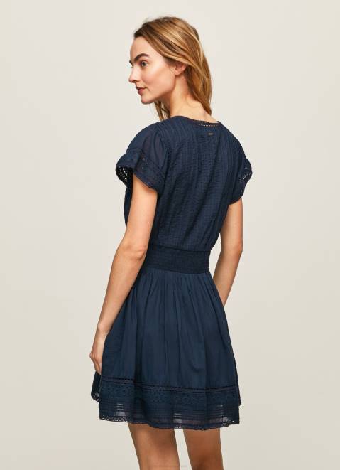Pepe Jeans Poete Embroidered Cotton Dress Women Dulwich Z22X220