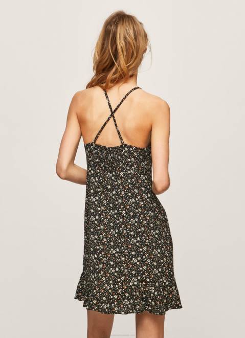 Pepe Jeans Pospy Floral Flowy Dress Women Multi Z22X222