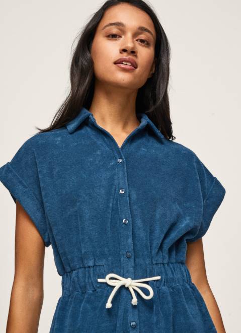 Pepe Jeans Short Velvet Jumpsuit Women Jarman Z22X209