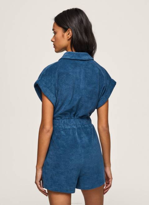 Pepe Jeans Short Velvet Jumpsuit Women Jarman Z22X209