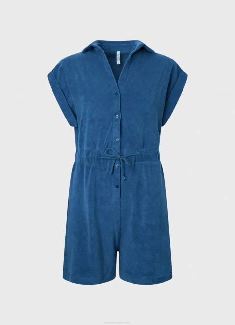 Pepe Jeans Short Velvet Jumpsuit Women Jarman Z22X209